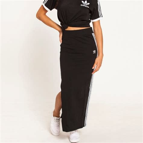 adidas maxi skirt with 3-stripes|adidas unisex skirt.